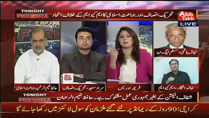 Fareeha Idrees Blast On Khalid Iftikhar (MQM) In A Live Show