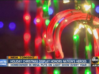 Holiday display honoring our nation's heroes
