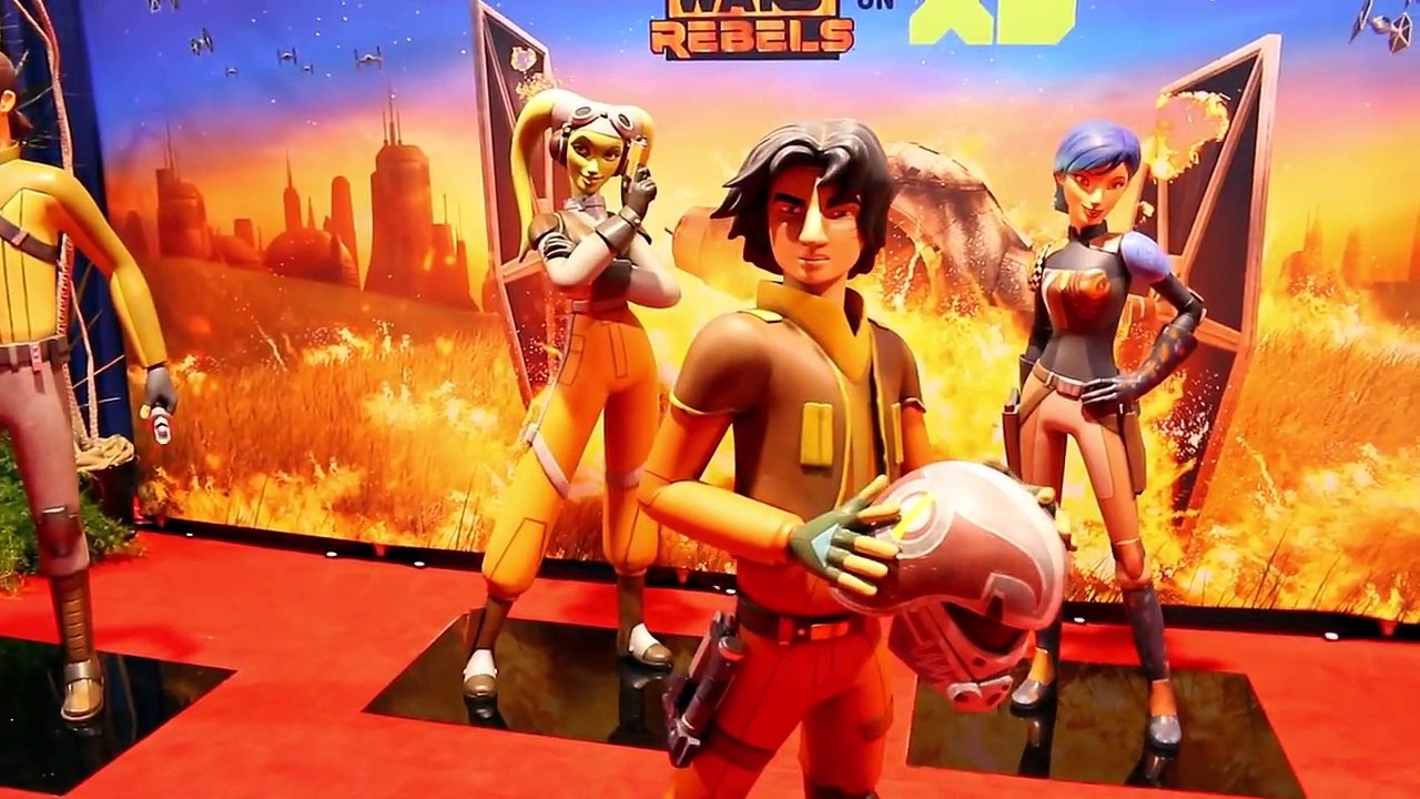 Disney D23 Expo Convention NEW Star Wars The Force Awakens Costumes Droids and Characters