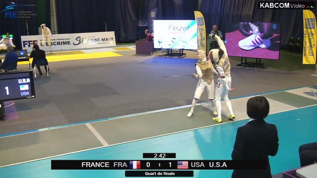 CdM fleuret dames St-Maur 2015 - Equipes Tableau 16 > 1/2 finale + match classement piste verte (8/11/2015)