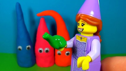 Play Doh surprise eggs The SMURFS Dora Despicable ME MINION Party Animals LEGO Princes Pla