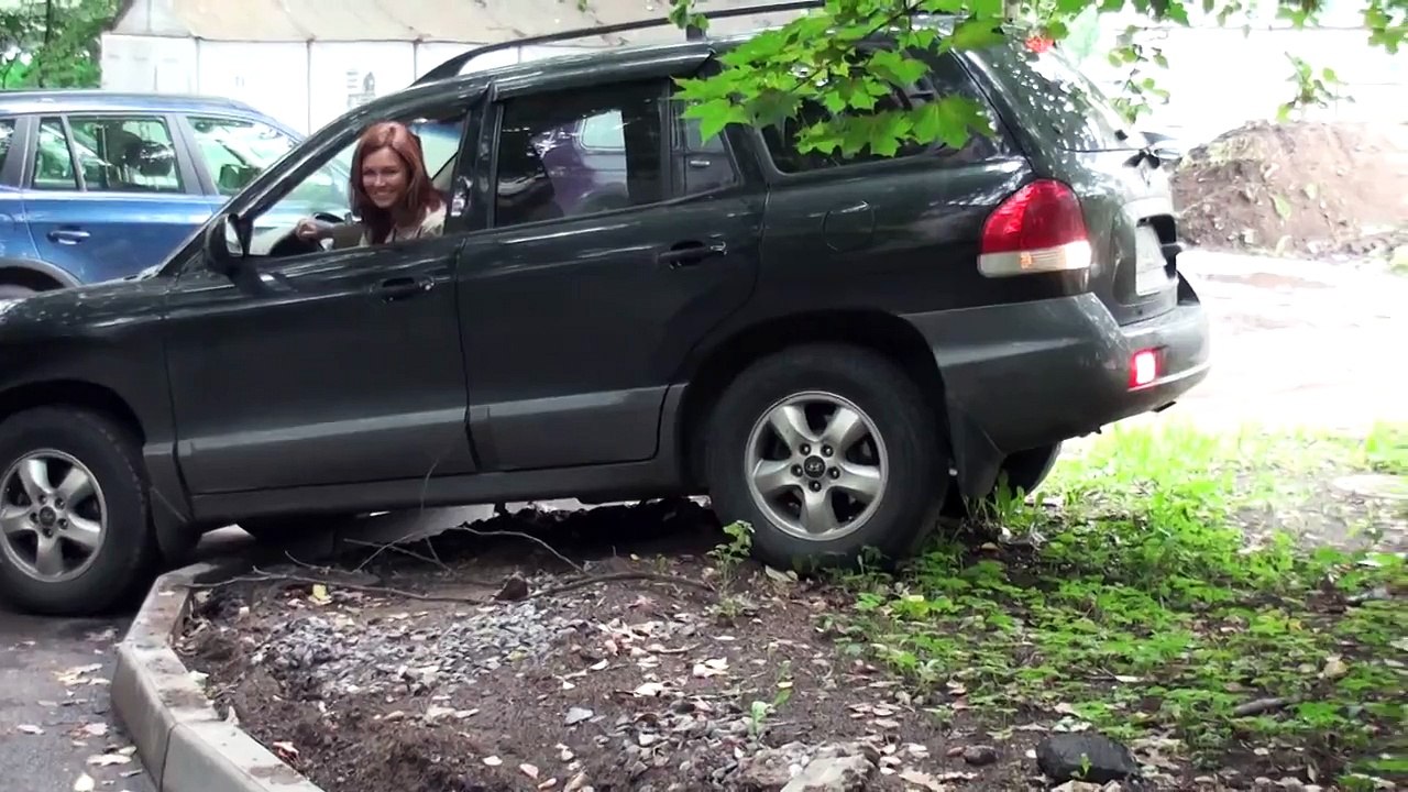 Парковка на газон с разгона - Russian Parking
