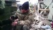 Ukraine War / Ukrainian soldiers firing on positions militias