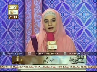 Dare Mustafa Ka Faqeer Hoon by new Hooria Fahim qadri live Mehfil e Zikar e hussain 2015 qtv