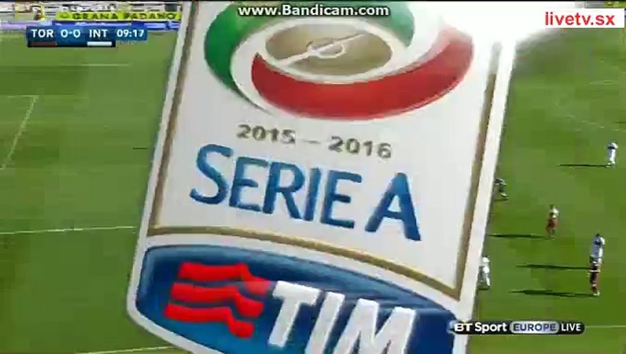 Gary Medel Fantastic CHANCE Torino 0-0 Inter Serie A 8.11.2015 HD