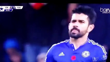 Diego Costa protagonizou um momento polémico no encontro entre Stoke City e Chelse