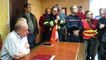 Confrontation entre pompiers et président du SDIS 59 à Hautmont, dimanche 8 novembre.