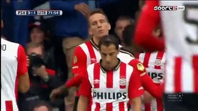 PSV Eindhoven vs FC Utrecht 3-1 Luuk de Jong Goal. Eredivisie 8.11.2015