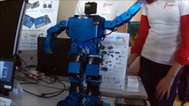 Android Arduino powered blue Robot amazing dancing esame2015 Campus SophiaTech