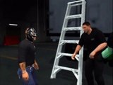 Rey Mysterio Saves guy falling from ladder and The Hurricane Appears