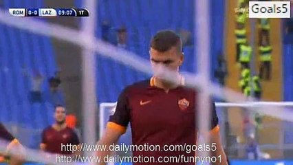 Edin Dzeko Goal AS Roma 1 - 0 Lazio Serie A 8-11-2015