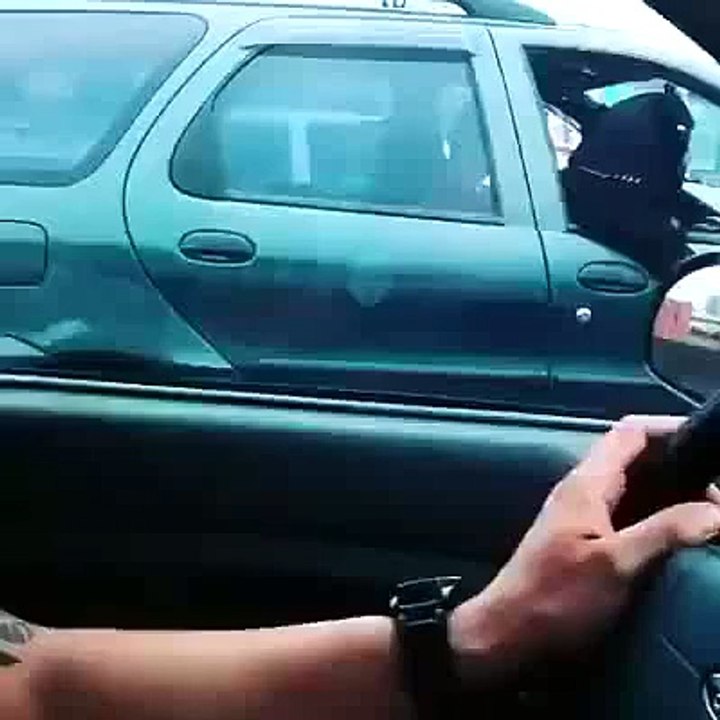 Rottweiler enjoying thug life