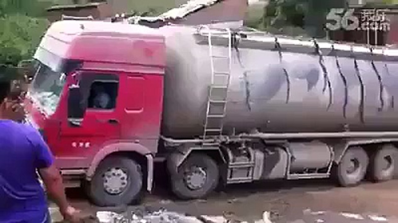 Oil tank were slip