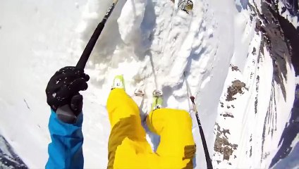 Düşen Çığdan Paraşütle Kaçmak - Komik videolar - Funny videos