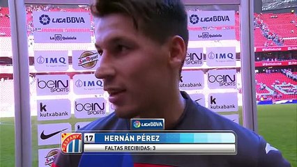 Entrevista a Hernán Pérez tras el Athletic Club (2-1) RCD Espanyol