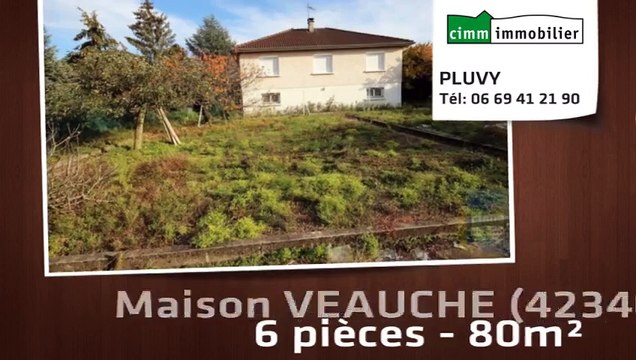 A vendre - maison/villa - VEAUCHE (42340) - 6 pièces - 80m²