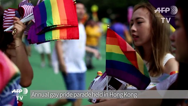 Hong Kong LGBT protesters say city lags behind in gay rights