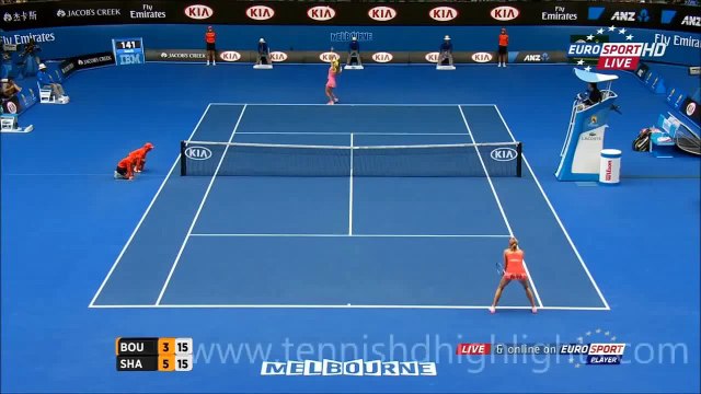 Eugenie Bouchard AMAZING POINT vs Maria Sharapova Australian Open 2015 QF Highlights HD