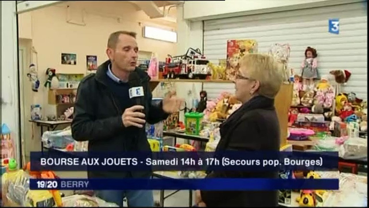Journal France 3 Berry du 06 novembre 2015-Bourse aux jouets SPF