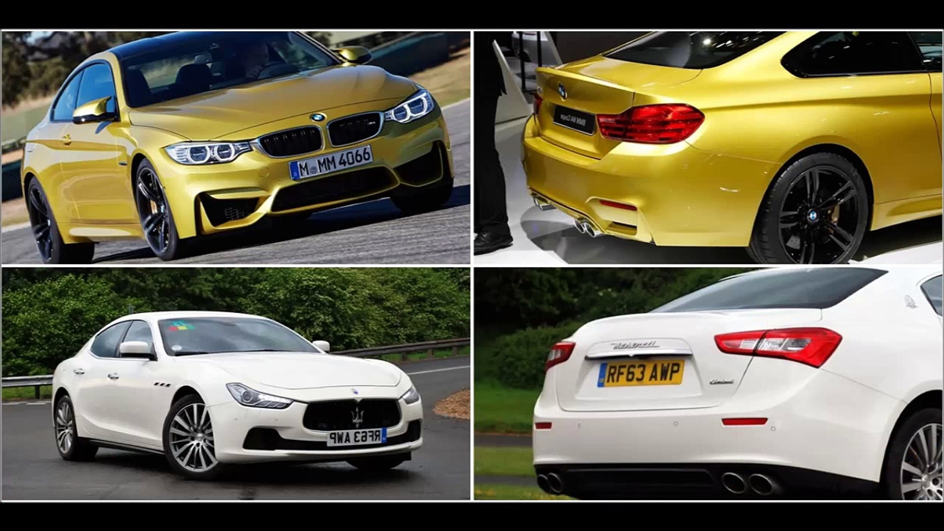 ⁣2014 Bmw M4 vs. 2014 Maserati Ghibli Diesel Comparison