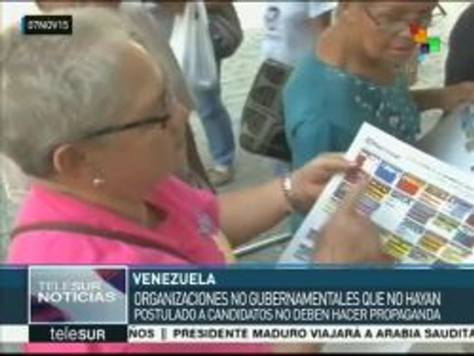 Venezuela: CNE da a conocer normas de participación electoral