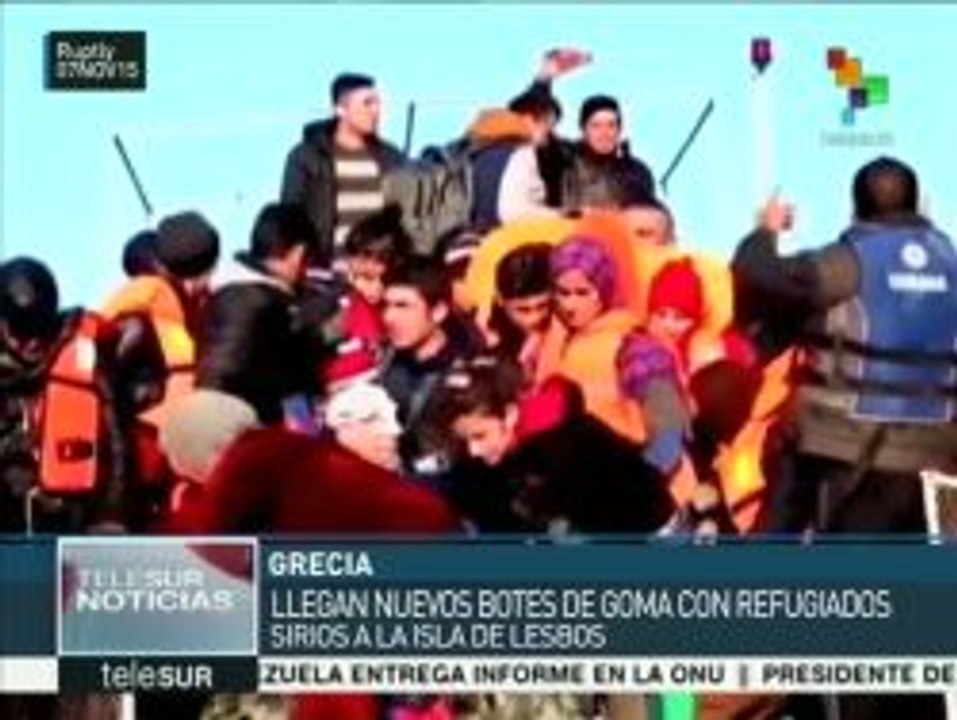 Varados, 15 mil refugiados en la isla griega de Lesbos