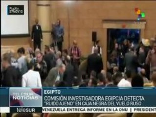 Egipto: revelan "ruido ajeno" en la caja negra del Airbus-321