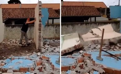 When Pushing Over a Brick Wall Goes Wrong