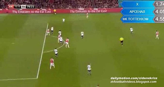 1-1 Kieran Gibbs Fantastic Goal - Arsenal v. Tottenham Hotspur 08.11.2015 HD