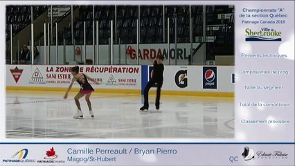 CSA2016-Québec, Pré-Novice Couple prog. Libre