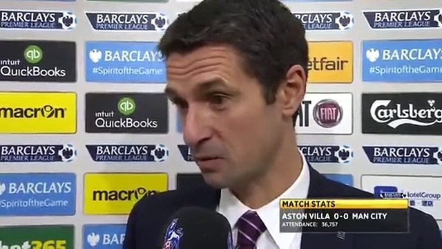 Aston Villa 0-0 Man City - Remi Garde Post Match İnterview enjoys nice experience