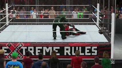 SUPERBOY VS CYCLOP VS GREEN LANTERN (EPIC BATTLE) WWE 2k15