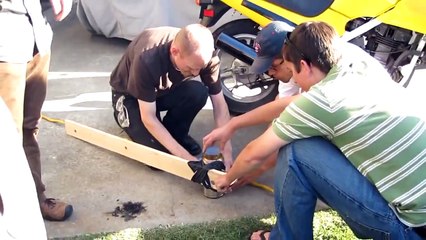 Firing up a charcoal BBQ with liquid oxygen