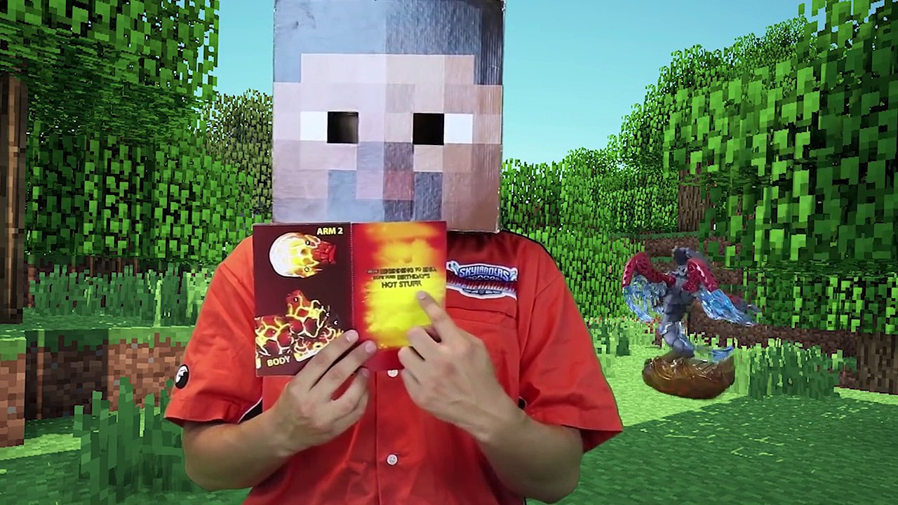SKYLANDERS BOXHEADS PAPERCRAFT w/ MINECRAFT STEVE! (Skylanders Superchargers Fun w/ Free D