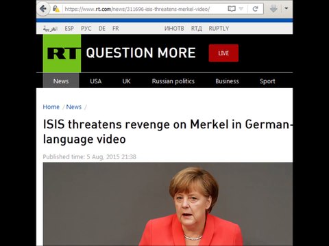 ISIS threatens to slay Germans and Angela Merkel