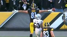 Steelers Ben Roethlishberger hits Jesse James for a 4-yard TD