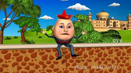 Humpty Dumpty - 3D Animation English Nursery Rhyme songs For Children with Lyrics