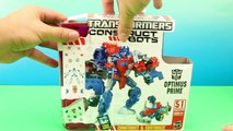 PLAY DOH Optimus Prime -Morph- Box Open, Build --Megatron Construct Transformer Bots