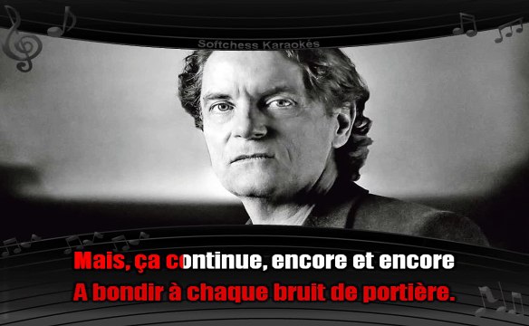 Francis Cabrel - Encore et encore (karaoké réalisé par Softchess)