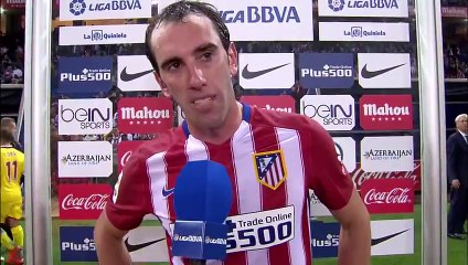 Entrevista a Godín tras el Atlético de Madrid (1-0) Sporting de Gijón