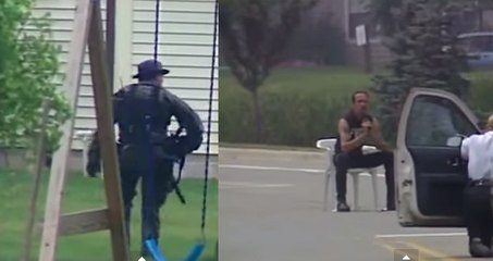 Atirador de Elite da um tiro na arma do homem que ia cometer suicídio.