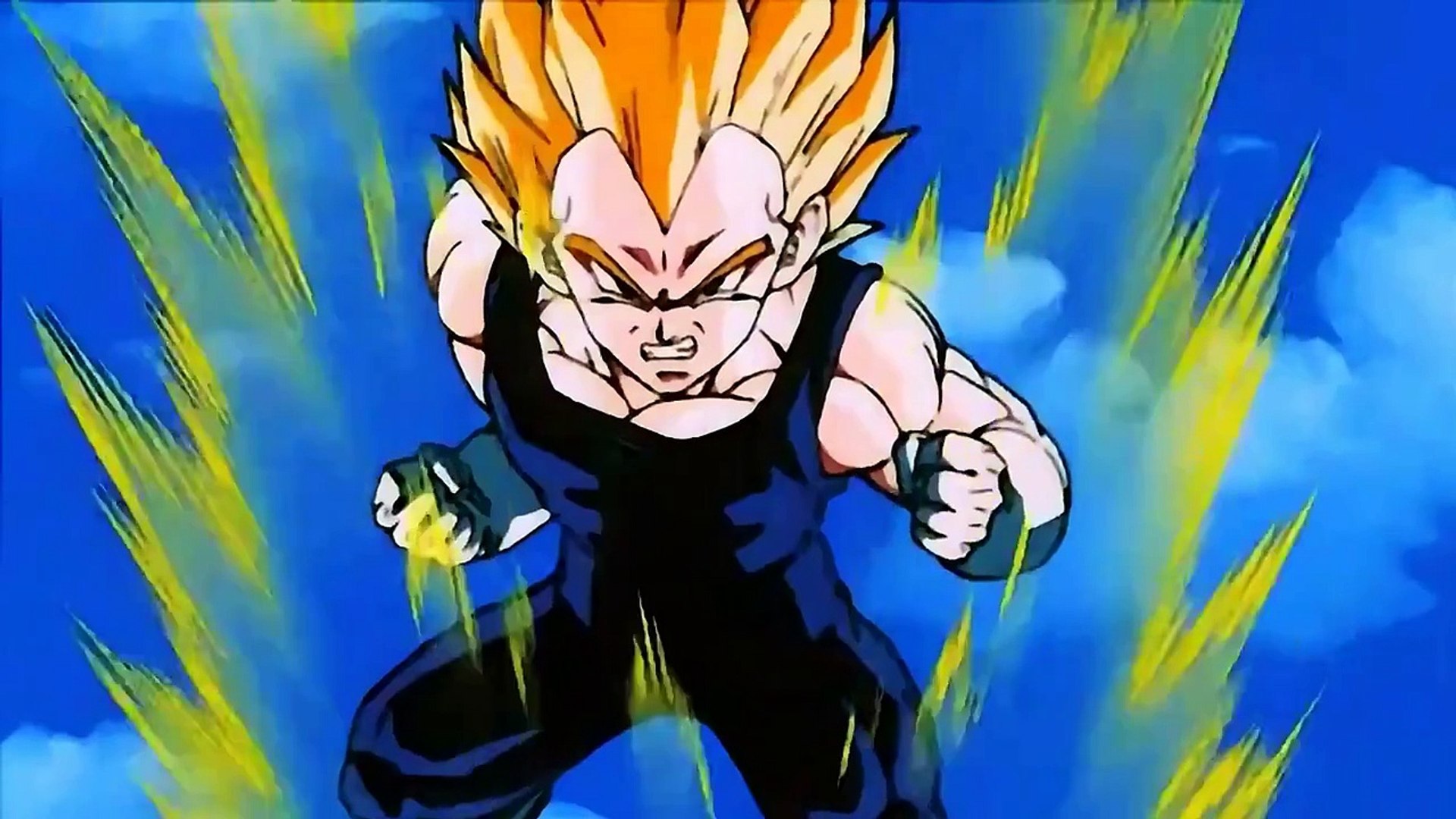 SSJ Goku And SSJ Vegeta vs Super Buu(Gohan Absorbed)(Uncut And  Remastered)[1080p HD], image size:1920x1080