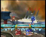 Super Smash Bros. Brawl: Port Town Aero Dive (Sonic vs Mario)
