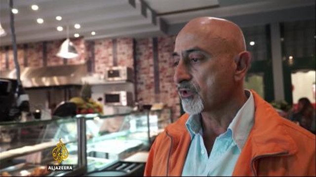 Businesses kept alive by trade from refugees on Greek island