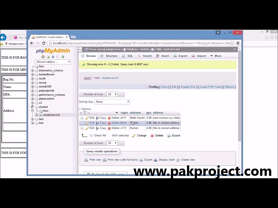 simple php tutorial part-5 (displaying data in an dynamic grid)