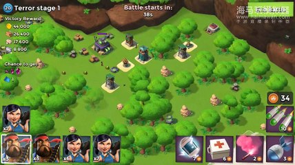 How to collect easy wood with Dr . terror - boom beach tips