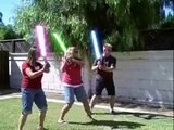 Lightsaber Fight w Gruesome Decapitation Fx!!! 3 Jedis vs 1 Sith Awesome!!!!