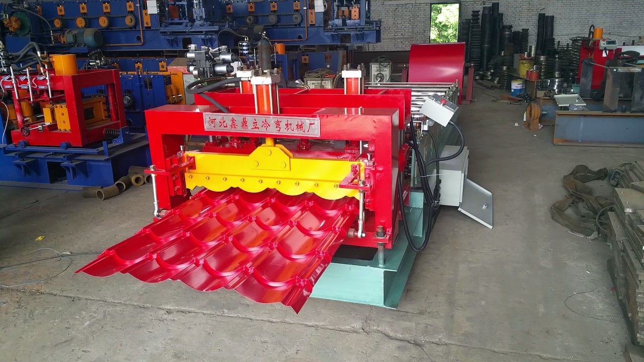 828 Antique glazed tile roll forming machine