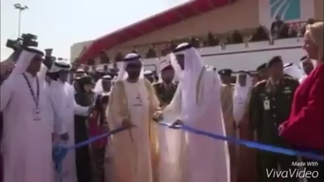 His Highness Sheikh Muhammad Bin Rashid Al Maktoum in Dubai Air Show Opening (08-11-2015)