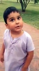 talented baby telling some funny experiences of bike riding